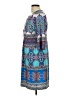Sandra Darren Paisley Blue Casual Dress Size 12 (petite) - photo 5