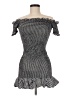 WAYF 100% Cotton Houndstooth Silver Cocktail Dress Size M - photo 1