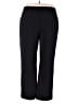 JM Collection Solid Black Active Pants Size 2X - photo 1