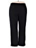 JM Collection Solid Black Active Pants Size 2X - photo 2