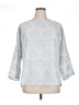 Akris Punto Blue 3/4 Sleeve Blouse Size 14 - photo 1