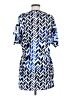 Coldwater Creek 100% Polyester Chevron-herringbone Blue Casual Dress Size 8 - photo 2
