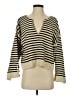 Massimo Dutti Stripes Ivory Pullover Sweater Size S - photo 1