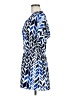 Coldwater Creek 100% Polyester Chevron-herringbone Blue Casual Dress Size 8 - photo 5