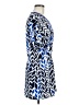 Coldwater Creek 100% Polyester Chevron-herringbone Blue Casual Dress Size 8 - photo 4