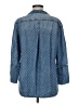 Cloth & Stone Blue 3/4 Sleeve Button-Down Shirt Size M - photo 2