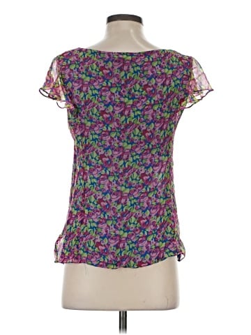 Nanette Lepore Short Sleeve Silk Top (view 2)