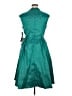 Alex Evenings Teal Cocktail Dress Size 16 Petite - photo 2