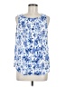 Elle 100% Polyester Blue Sleeveless Blouse Size M - photo 1