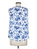Elle 100% Polyester Blue Sleeveless Blouse Size M - photo 2