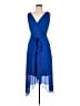 DKNY 100% Polyester Blue Cocktail Dress Size 6 - photo 1
