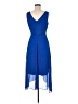 DKNY 100% Polyester Blue Cocktail Dress Size 6 - photo 2