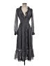 MICHAEL Michael Kors 100% Polyester Polka Dots Gray Casual Dress Size XXS - photo 1