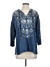 Soft Surroundings 100% Tencel Blue Pullover Sweater Size S (petite) - photo 1
