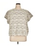 Assorted Brands Ivory Short Sleeve Top Size 1X - photo 1