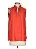 Ann Taylor LOFT 100% Polyester Red Sleeveless Blouse Size S - photo 1