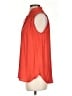 Ann Taylor LOFT 100% Polyester Red Sleeveless Blouse Size S - photo 5
