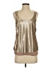 Nicole Miller Artelier 100% Polyester Silver Sleeveless Blouse Size S - photo 1