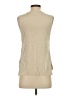 Nicole Miller Artelier 100% Polyester Silver Sleeveless Blouse Size S - photo 2