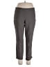 dalia Solid Gray Active Pants Size 14W - photo 1