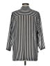 MICHAEL Michael Kors 100% Polyester Stripes Silver 3/4 Sleeve Blouse Size M - photo 2