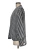 MICHAEL Michael Kors 100% Polyester Stripes Silver 3/4 Sleeve Blouse Size M - photo 5