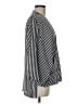 MICHAEL Michael Kors 100% Polyester Stripes Silver 3/4 Sleeve Blouse Size M - photo 4