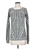 Sabine 100% Acrylic Chevron-herringbone Silver Pullover Sweater Size XS - photo 1