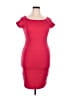 Bisou Bisou Solid Red Cocktail Dress Size 14 - photo 1