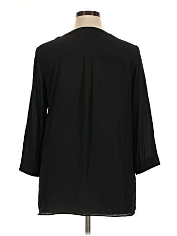 a.n.a. A New Approach 3/4 Sleeve Blouse (view 2)