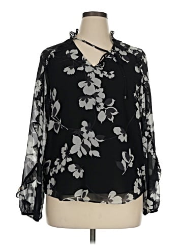 Calvin Klein Long Sleeve Blouse (view 1)
