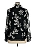 Calvin Klein 100% Polyester Black Long Sleeve Blouse Size L - photo 2