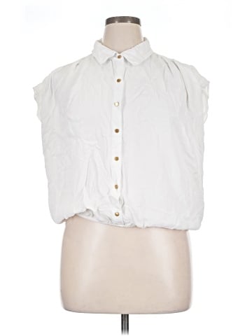 Donna Karan New York Sleeveless Button-Down Shirt (view 1)