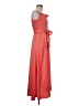 Taylor 100% Polyester Orange Casual Dress Size 6 - photo 4