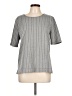 Ann Taylor Gray Short Sleeve Top Size L - photo 1