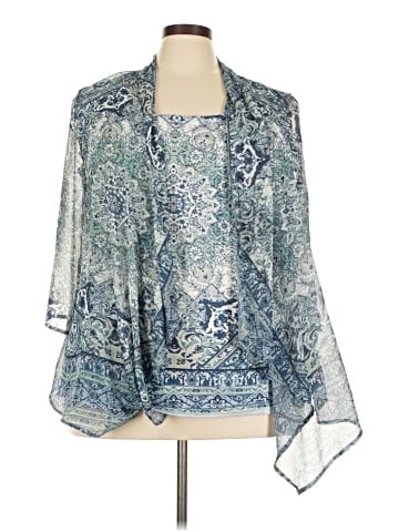 JM Collection 3/4 Sleeve Blouse (view 1)