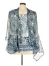 JM Collection 100% Polyester Blue 3/4 Sleeve Blouse Size 3X - photo 1