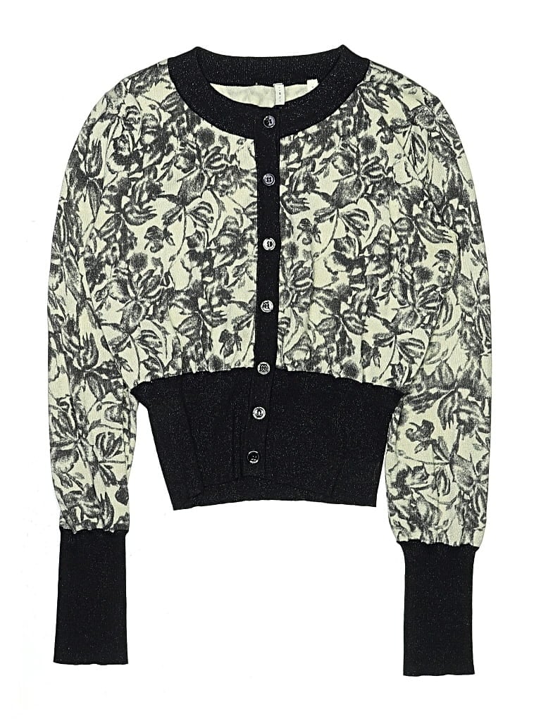 Pre-owned Assorted Brands Kids' Cardigan Sweater In Black