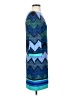 Eliza J Chevron-herringbone Blue Casual Dress Size 2 - photo 4