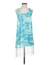 Francesca's 100% Polyester Tie-dye Blue Casual Dress Size Sm - Med - photo 1
