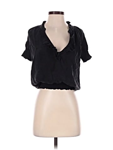 Joie Short Sleeve Silk Top (view 1)