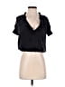 Joie 100% Silk Black Short Sleeve Silk Top Size XS - photo 1