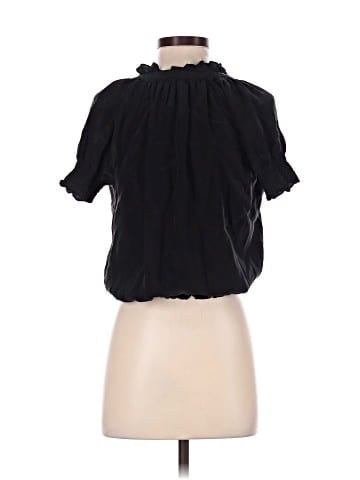 Joie Short Sleeve Silk Top (view 2)