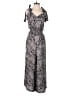 Rebecca Taylor Paisley Gray Jumpsuit Size M - photo 1