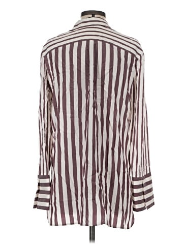 Lafayette 148 New York Long Sleeve Silk Top (view 2)