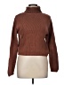 J.Crew 100% Cotton Solid Brown Turtleneck Sweater Size M - photo 1