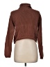 J.Crew 100% Cotton Solid Brown Turtleneck Sweater Size M - photo 2