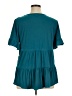 CeCe Teal Short Sleeve Blouse Size XL - photo 2