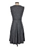 Max Studio 100% Rayon Chevron-herringbone Gray Casual Dress Size S - photo 2