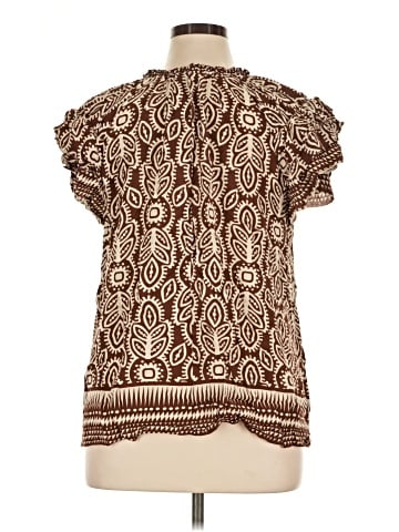 Rose + Olive Short Sleeve Blouse (view 2)